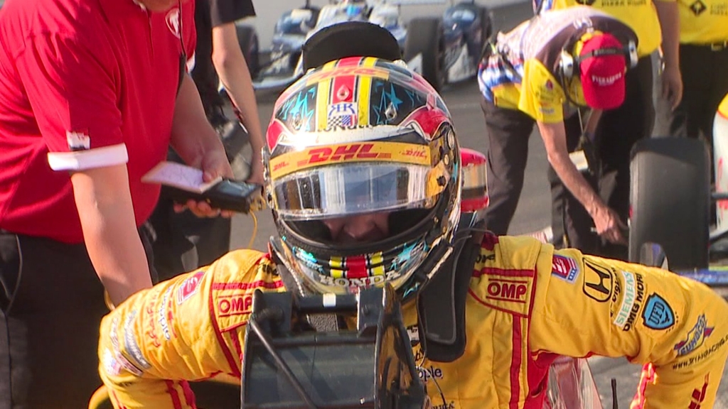 Hunter Reay tops speed chart for Practice No. 3