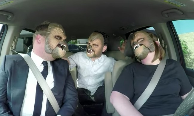 Chewbacca Mom Video Abrams Corden