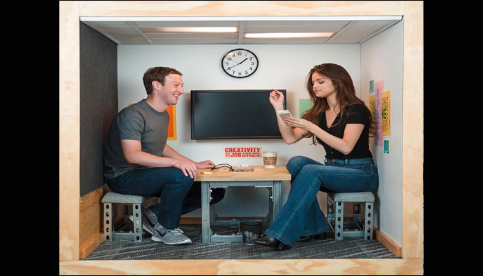 Look who’s visiting Facebook CEO Mark Zuckerberg gets candid with Hollywood celeb Selena Gomez! – See pic