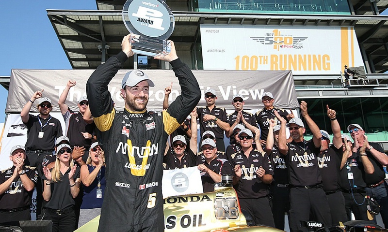 Emotional Indy 500 pole for Hinchcliffe