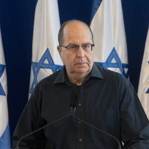 Minister Moshe Yaalon speaks during a press conference at the Defense Ministry in Tel Aviv Israel,Friday