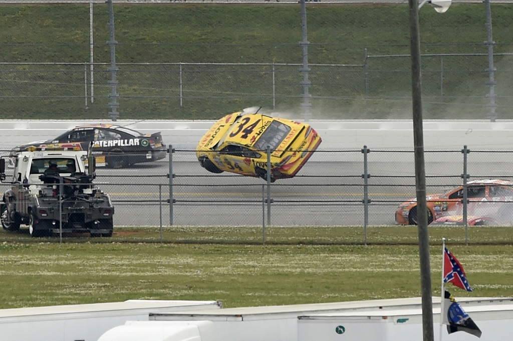 John David Mercer-USA TODAY Sports Chris Buescher is one driver who felt the blunt of the Big One at Talladega