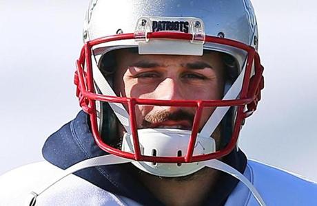 Foxboro-01/22/16 The New England Patriots held one final practice before heading out to Denver to play the Broncos in the AFC Championship Game. Danny Amendola during warmups. Boston Globe staff