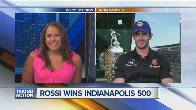 Kacie Hollins goes 1-on-1 with Indianapolis 500 winner Alexander Rossi.                      WXYZ