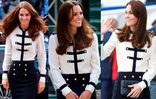 Kate Middleton in Alexander Mc Queen in 2011 2014 and 2016