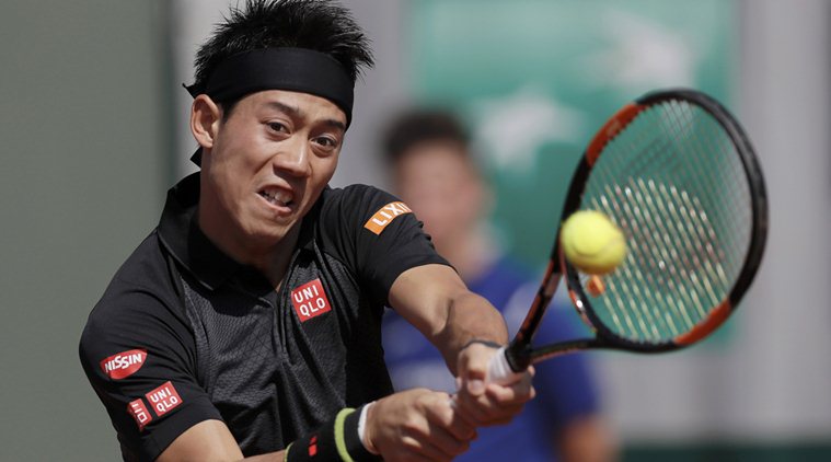 Kei Nishikori Kei Nishikori Japan Kei Nishikori French Open French Open 2016 Kei Nishikori vs Andrey Kuznetsov sports news sports tennis news Tennis