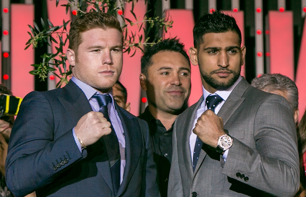 Canelo tries to put Triple G talk aside in fight with Khan