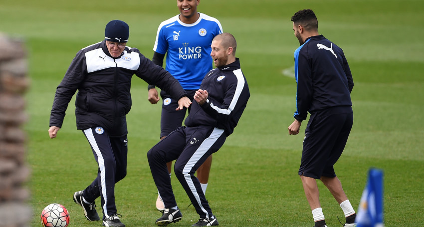 Leicester City's manager Claudio Ranieri during training at Belvoir Drive Training Ground Leicester