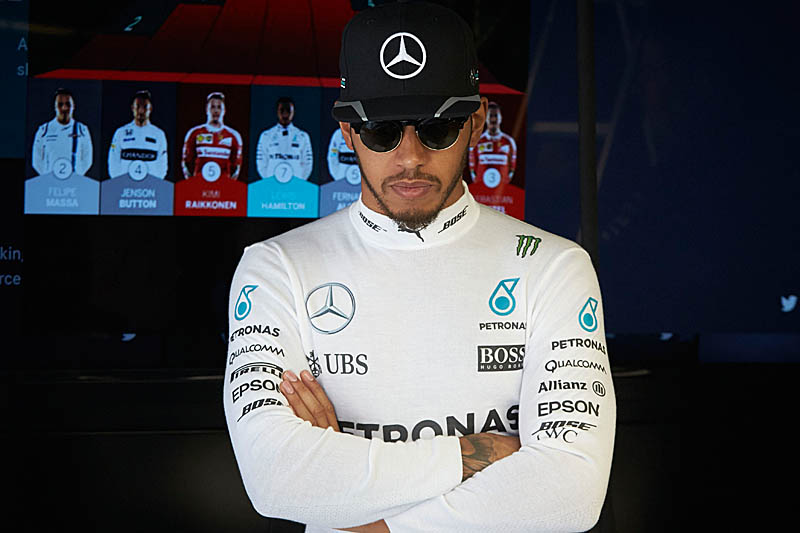 Lewis Hamilton has hit out at race stewards after being handed his second reprimand of the season