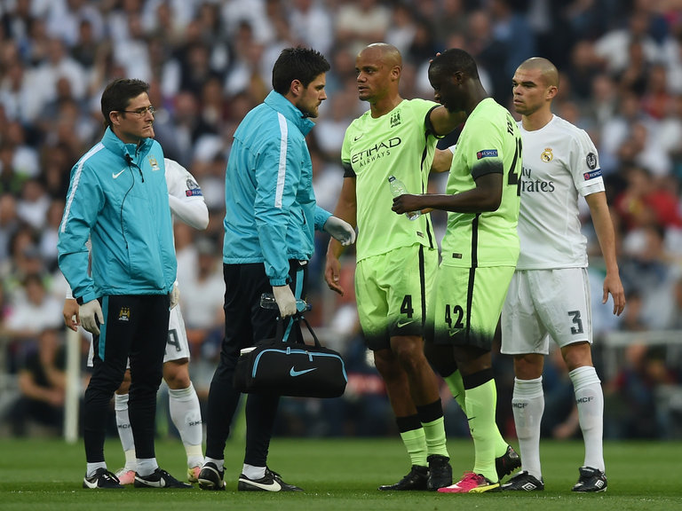 Vincent Kompany Coping with another injury setback