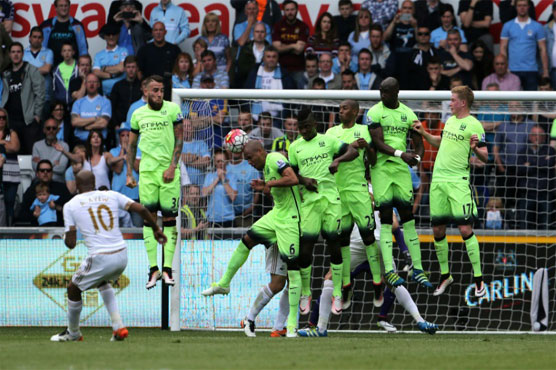 Manchester City played 1-1 draw against Swansea on Sunday