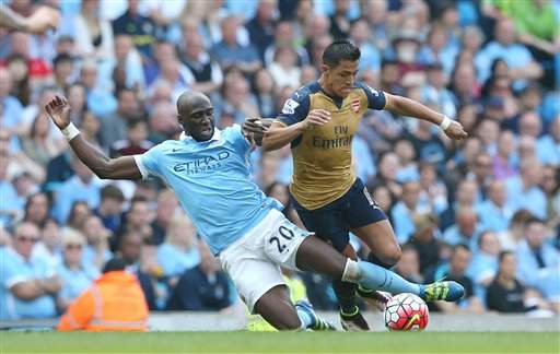 Arsenal holds Man City to 2-2 draw in Premier League