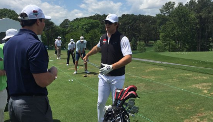 Forget Rookie Hazing Luke Kuechly Is Caddying for Greg Olsen