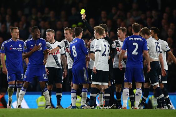 Melee Chelsea and Tottenham players clashed several times during the game