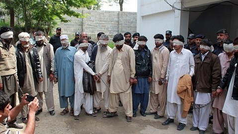 Members of the tribal council that sentenced the young woman to be killed