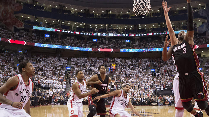 Miami has levelled its NBA playoff series at 2-2 after a 94-87 overtime win over Toronto