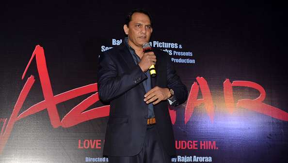 Mohammad Azharuddin during a promotional event of his upcoming biopic