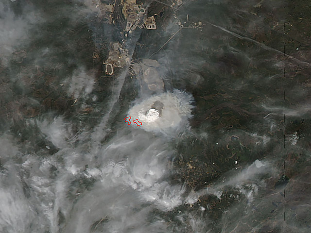 NASA satellite image shows the Fort Mc Murray wildfire in Alberta Canada