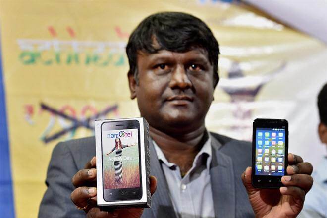 'Namotel Achhe din' world's cheapest smartphone unveiled for Rs 99