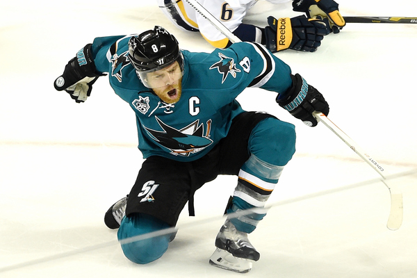 Joel Ward leads Sharks past Predators 5-2 in Game 1