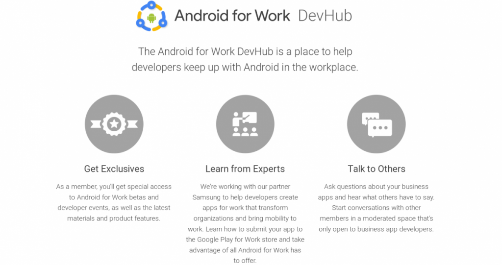 Android for Work DevHub