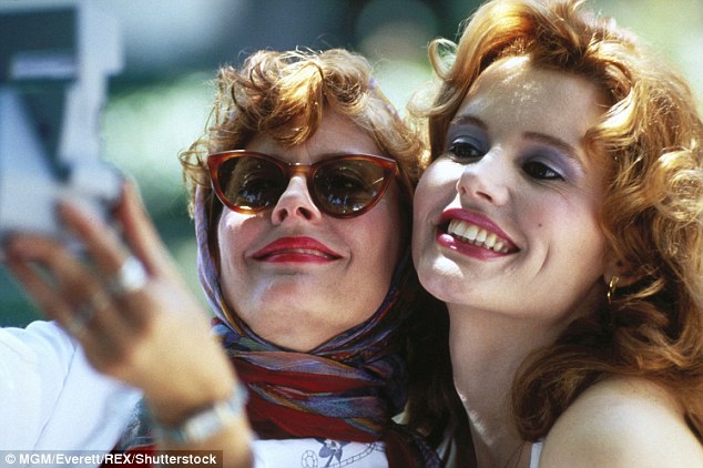 Smile for the camera Susan and Geena co-starred in director Ridley Scott's cult classic Thelma & Louise which is celebrating its 25th anniversary this year and first played at the Cannes Film Festival in 1991