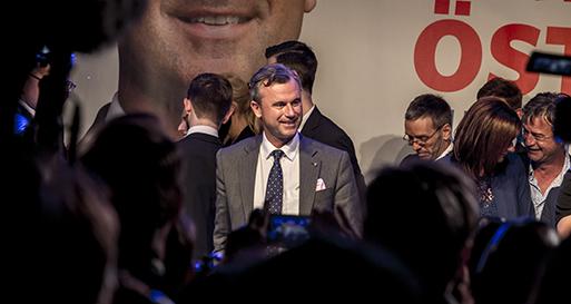 Norbert Hofer presidential candidate of the right-wing populist Austrian Freedom Party Pic Getty