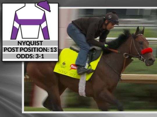 Favorite Nyquist draws favorable post position for Kentucky Derby