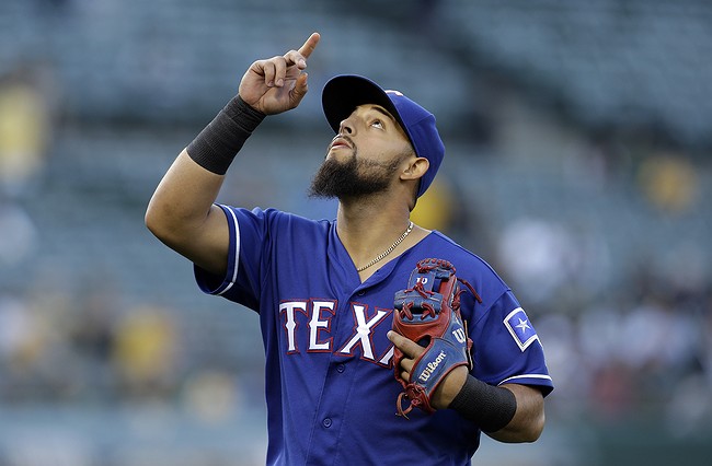 Rangers player punches Jose Bautista in the face during huge bench-clearing brawl