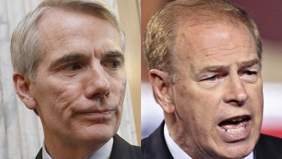 Ohio Republican Sen. Rob Portman and former Democratic governor Ted Strickland