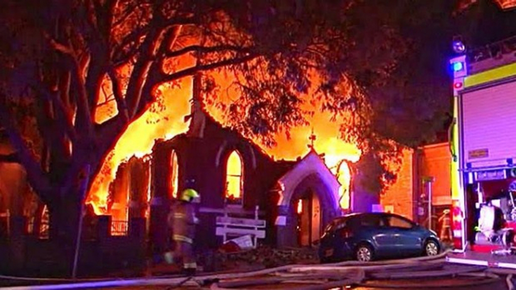 On May 1 the Annunciation of Our Lady Greek Orthodox Church in Melbourne Australia went up