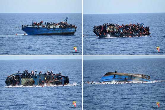 Over 100 migrants were feared dead Thursday after two crowded boats capsized off Libya