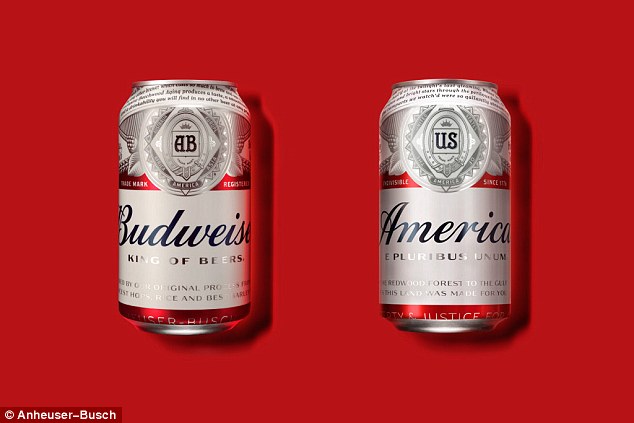 Patriotic This summer the standard Budweiser cans will get a patriotic makeover