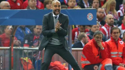 Bayern Munich manager Pep Guardiola