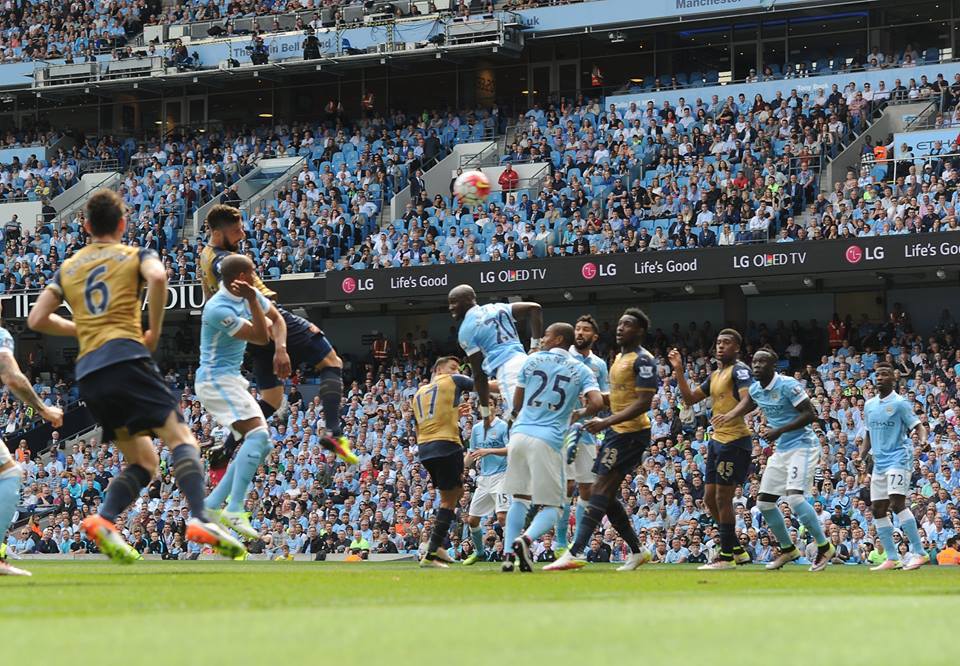 Arsenal holds Man City to 2-2 draw in Premier League