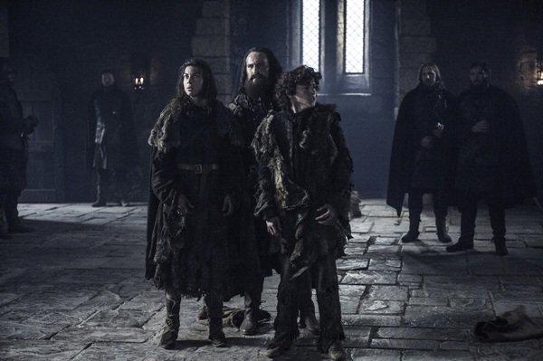 Natalia Tena as Osha Dean S. Jagger as Smalljon Umber and Art Parkinson as Rickon Stark