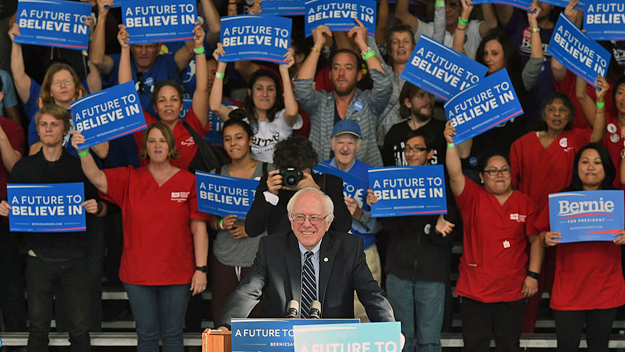 Clinton and Sanders face off in West Virginia as Trump looks on