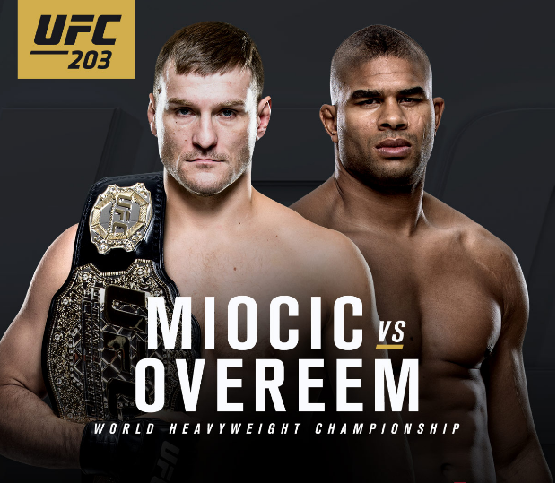 Stipe Miocic faces Alistair Overeem at UFC 203 in Cleveland