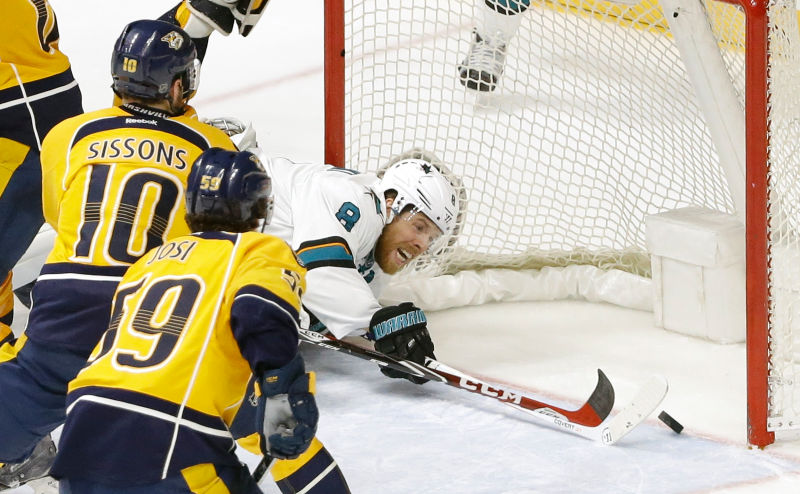 The Sharks Thought They Got Screwed On Joe Pavelski's No-Goal