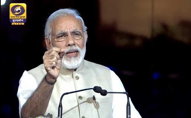 At India Gate Show PM Modi Flays Opposition For'Obstructionist Agenda