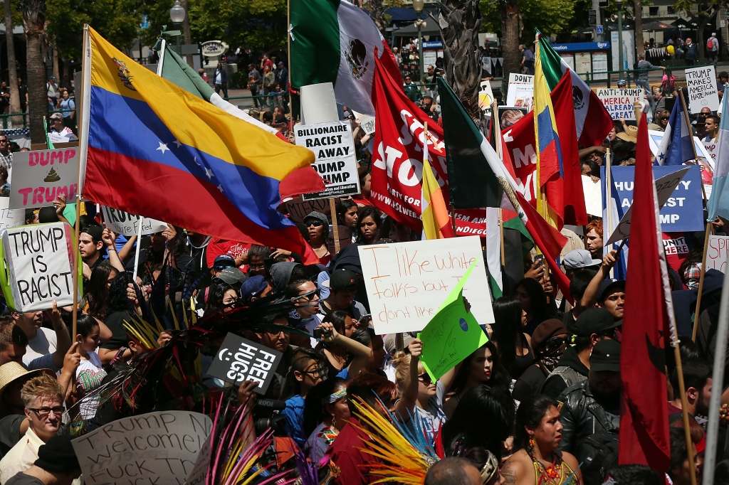 Donald Trump protesters Donald Trump rally Donald Trump San Diego Donald Trump protest