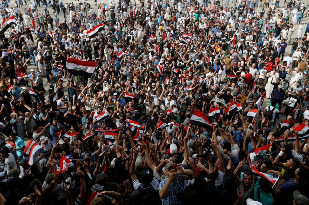 Iraq Baghdad Green Zone protests