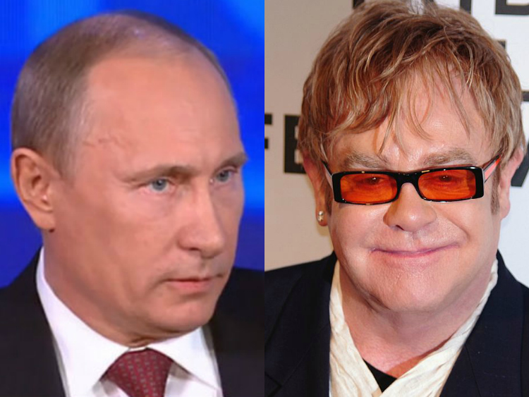 Putin Elton John