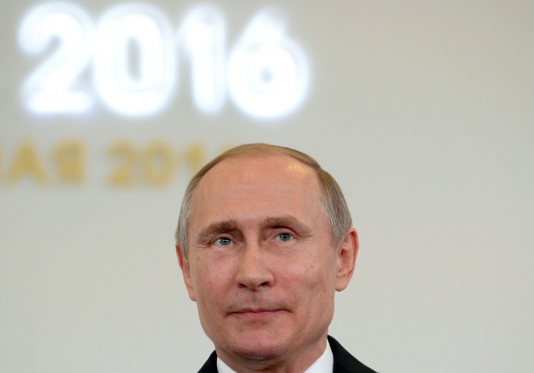 Russian President Vladimir Putin answers questions during a press conference in Sochi