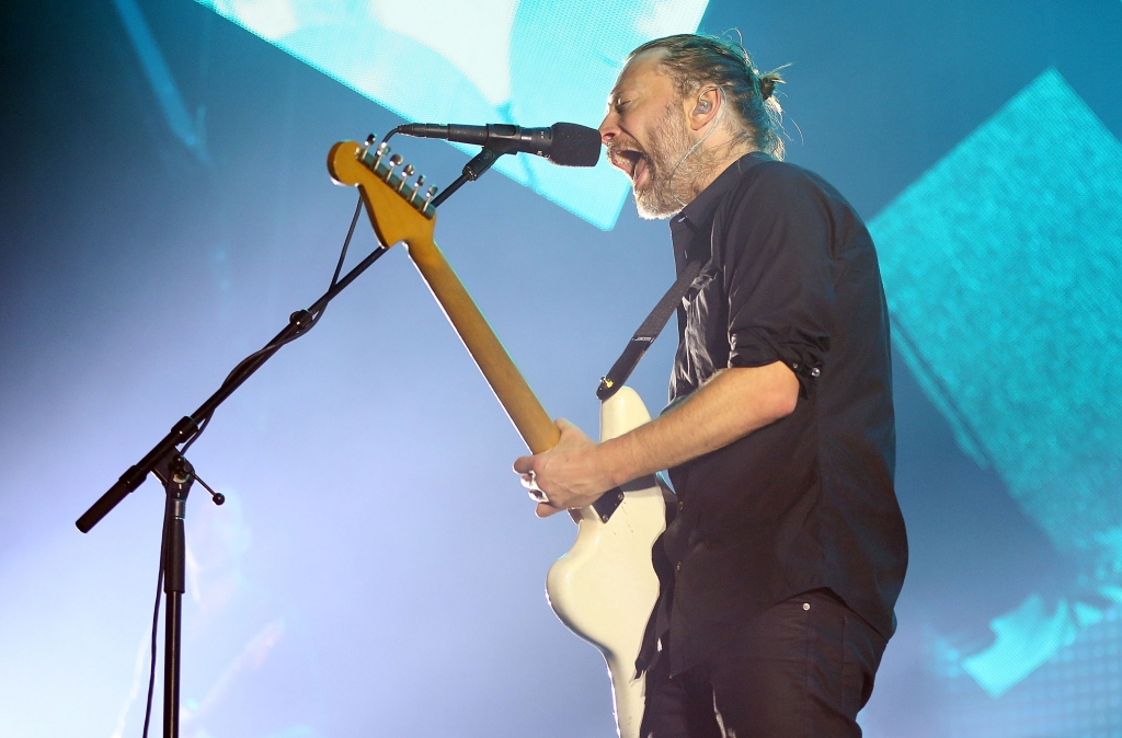 SYDNEY AUSTRALIA- NOVEMBER 12 Thom Yorke of Radiohead performs live on stage at Sydney Entertainment Centre