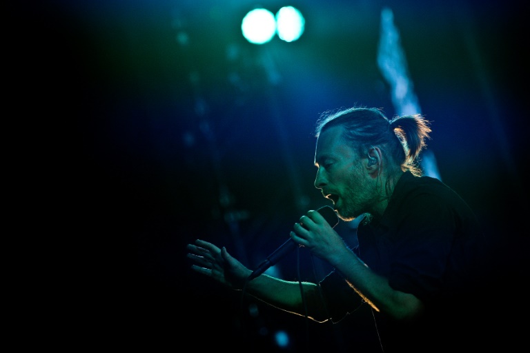 AFP  File  Patricia de Melo Moreira Thom Yorke lead singer of the British band Radiohead performs at the Optimus Alive music festival at Alges on the outskirts of Lisbon