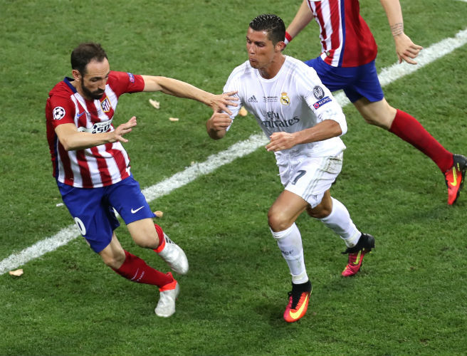 Cristiano Ronaldo Real Madrid Atletico Madrid Juanfran