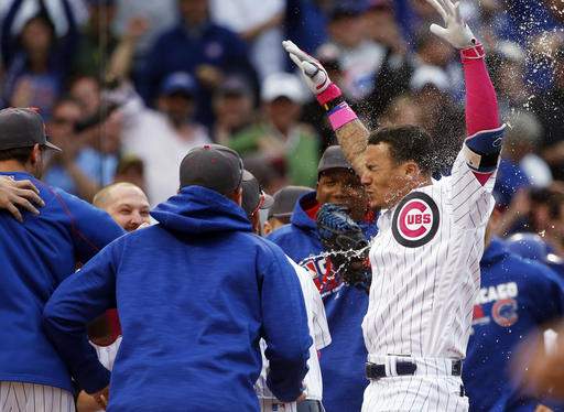 Cubs walk Harper 6 times, Baez homers in 13th to beat Nats