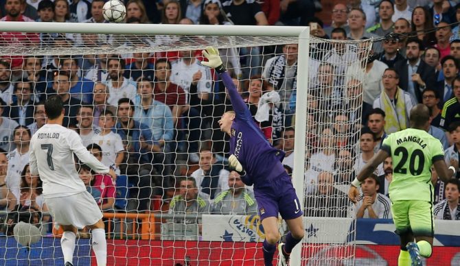 Ronaldo fails to find the back of the net