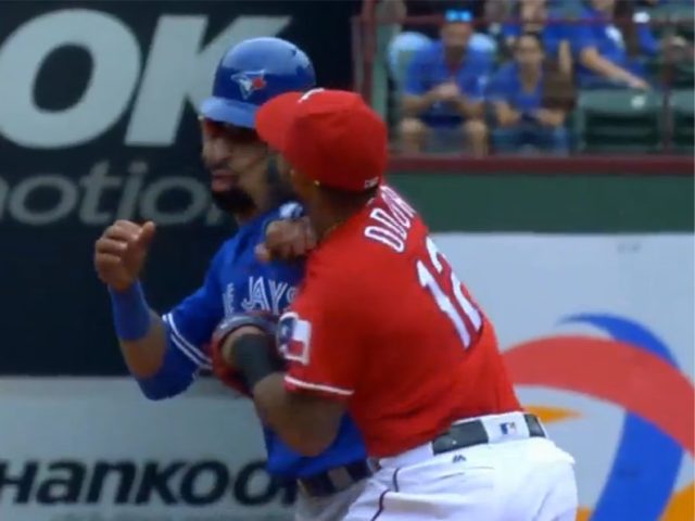 Rougned Odor Harbors No Regrets for Slugging Jose Bautista				
		by Breitbart Sports17 May 20160		17 May 2016		16 May 2016